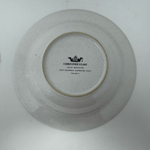 Christopher Stuart "Berkshire" 8 1/4 Inch Rimmed Soup Bowl Set of 2 Vintage GHA1 - Picture 5 of 6